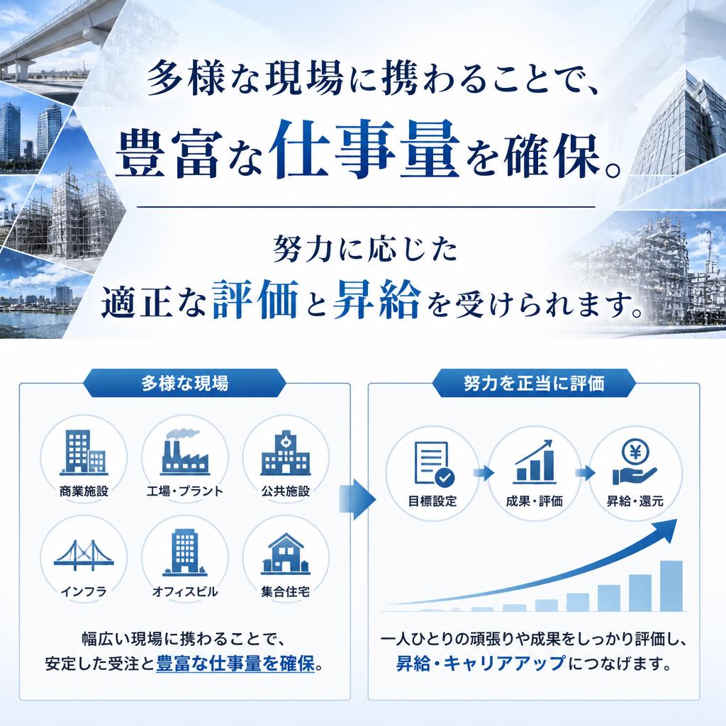 安定した仕事量と収入