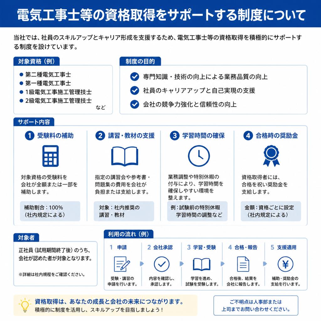 充実の資格取得支援