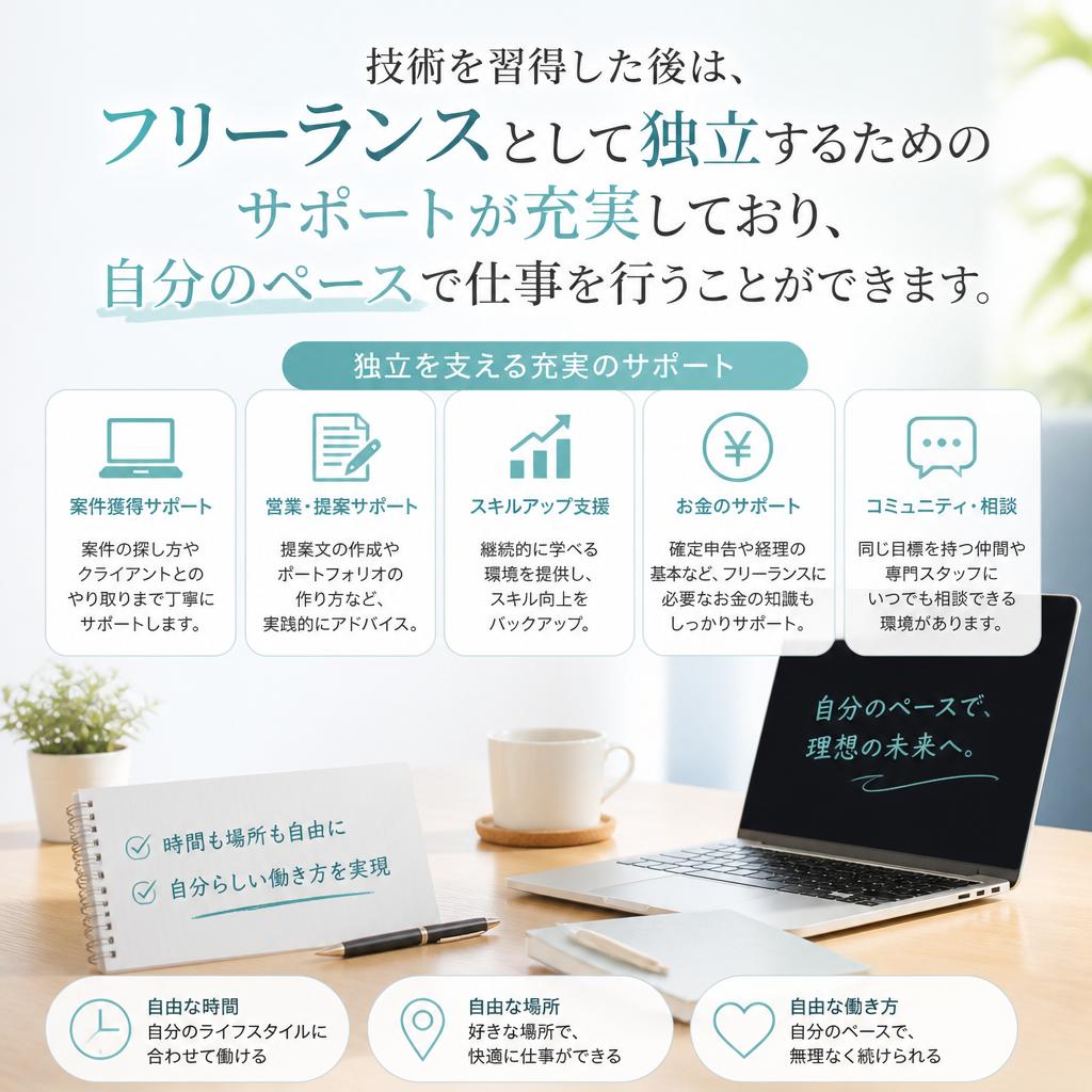 フリーランスの道も選べる