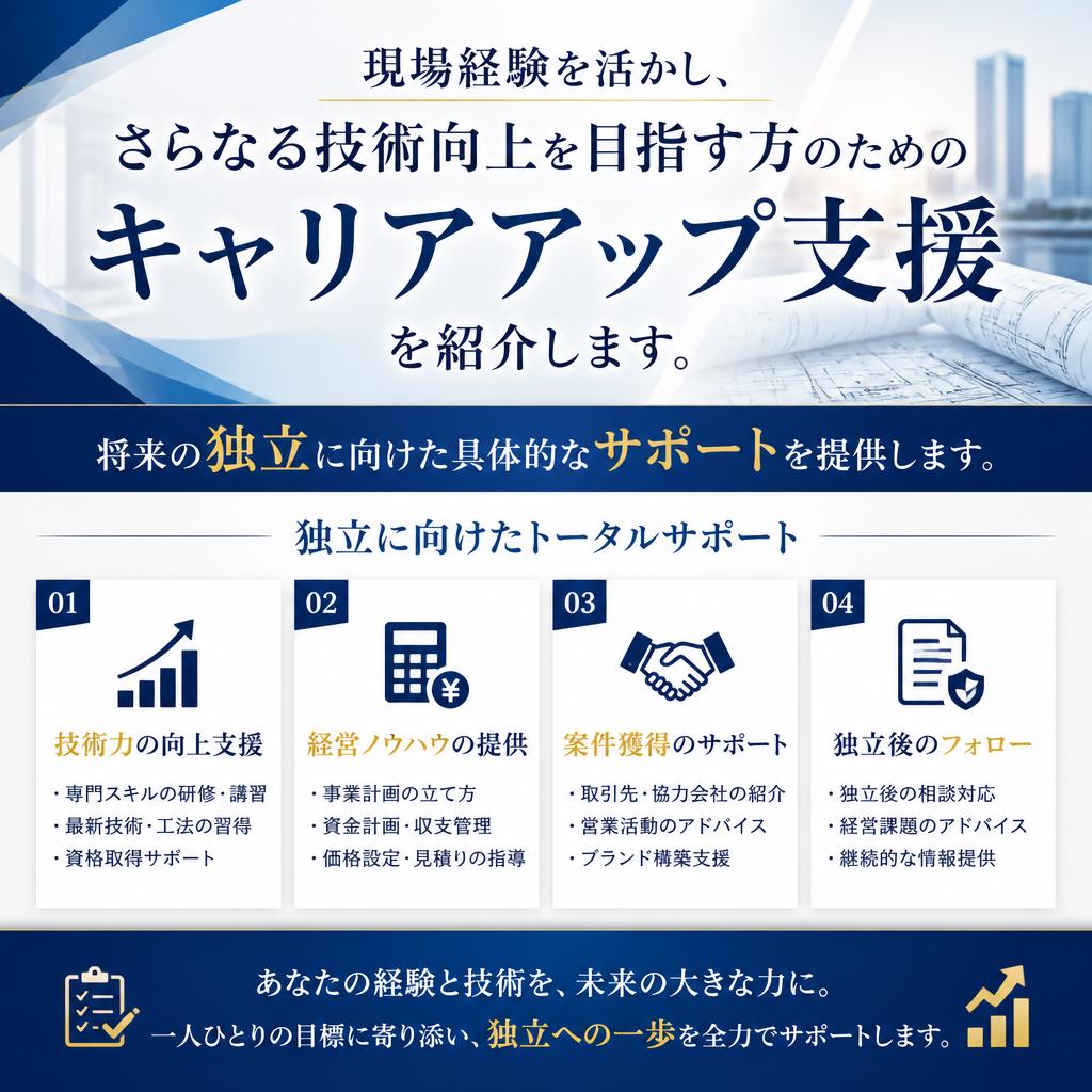 キャリアアップの支援