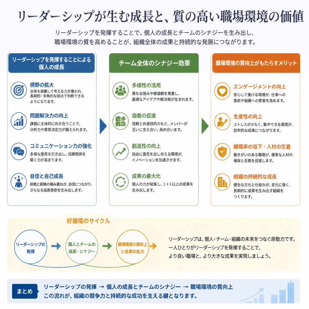リーダーシップを発揮するメリット