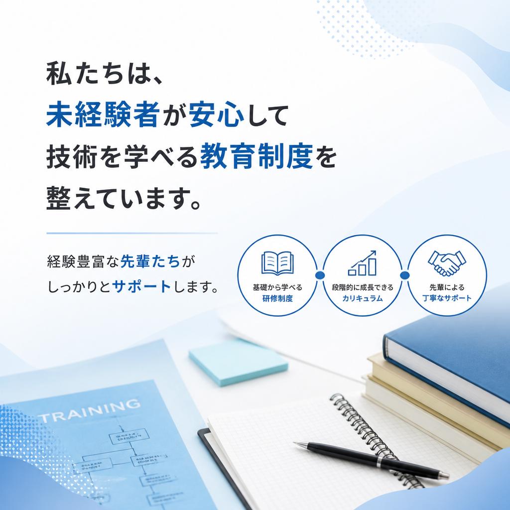 未経験者を歓迎する温かい環境