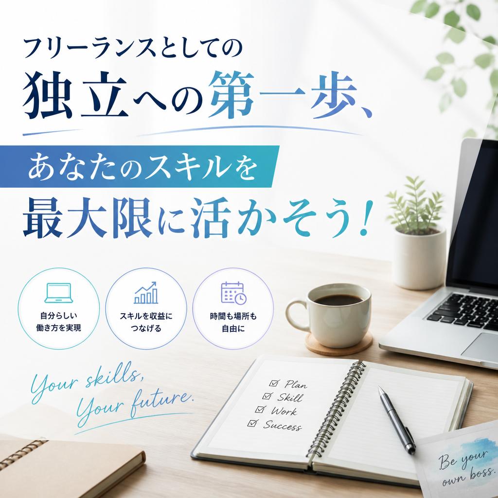 フリーランスとしての独立への第一歩、あなたのスキルを最大限に活かそう！