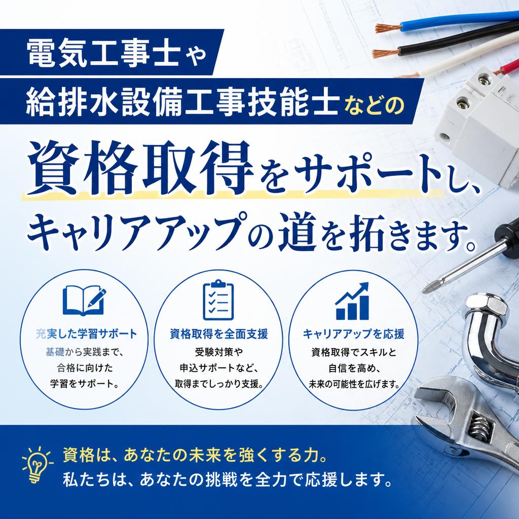 専門資格取得を全力支援