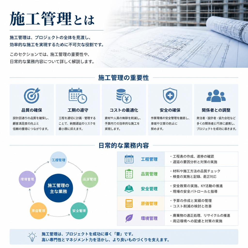 施工管理の重要性と役割