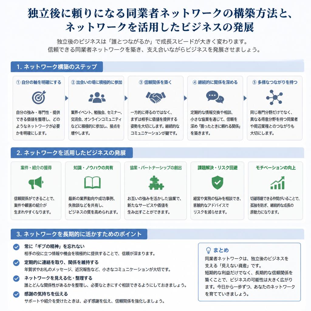 4. 同業者ネットワークの重要性