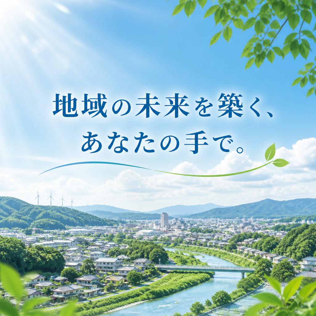 地域の未来を築く、あなたの手で。