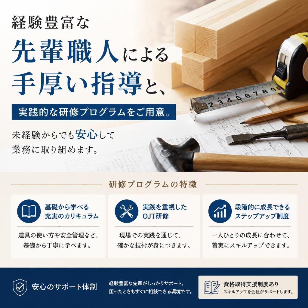 充実した教育制度で不安を解消