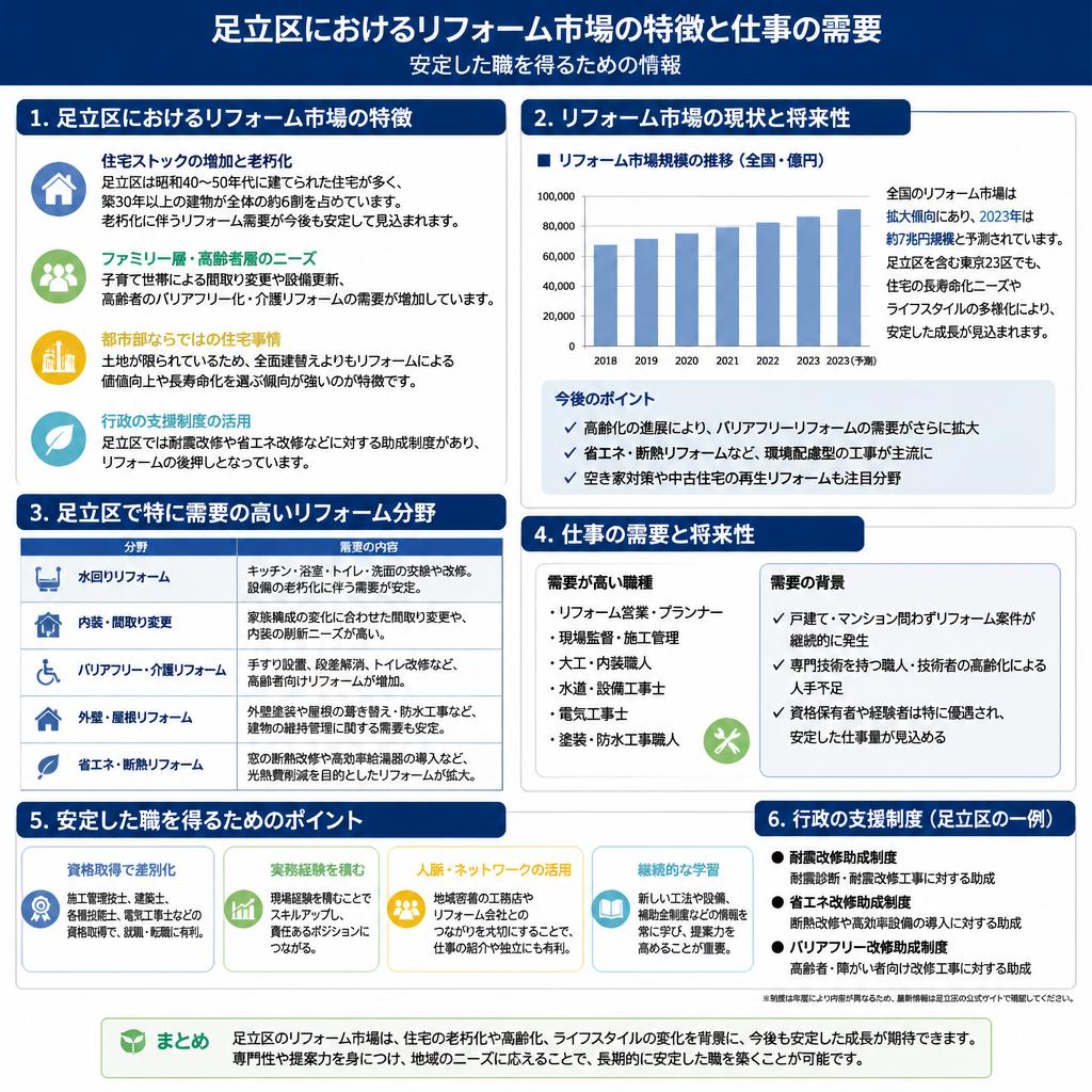 足立区のリフォーム市場の現状