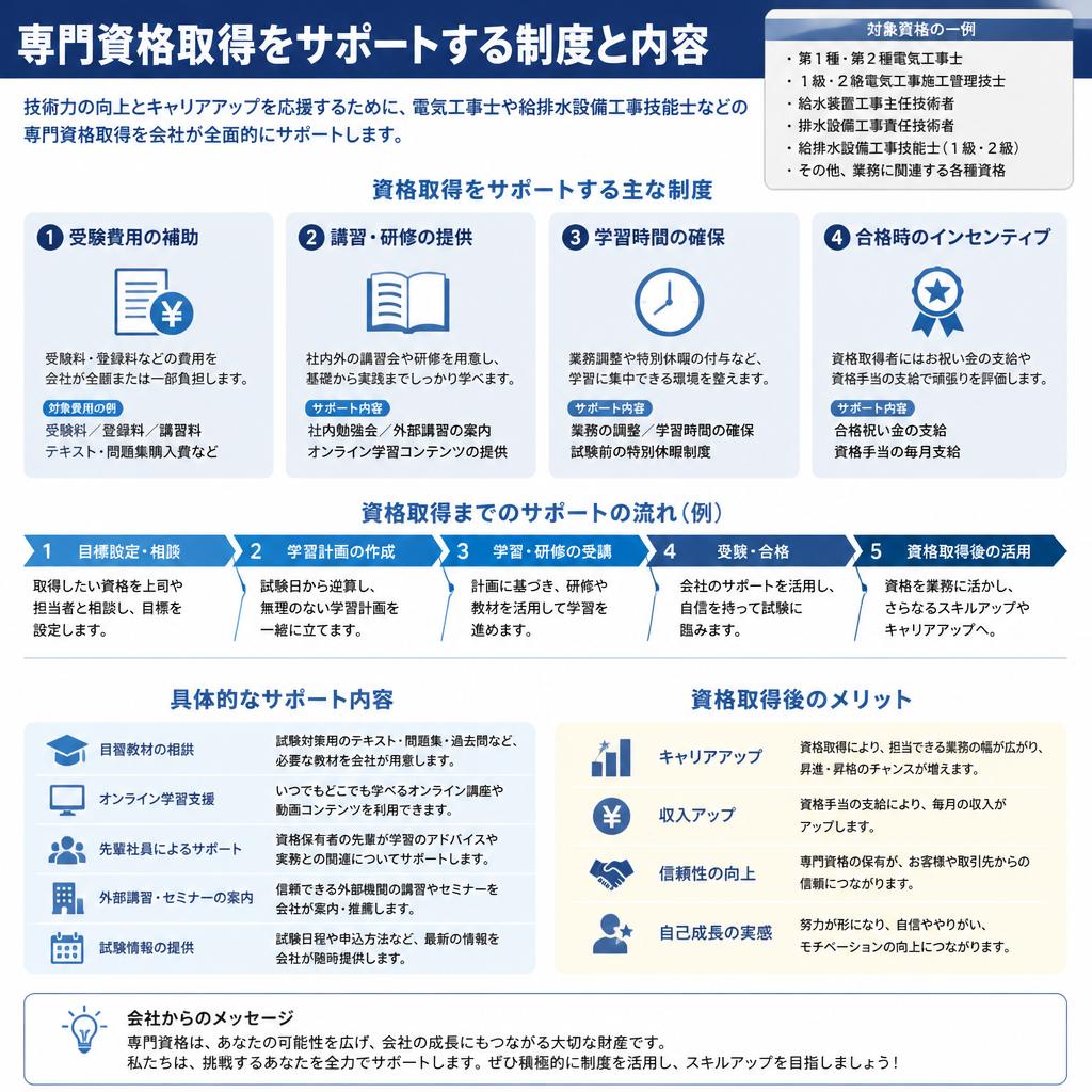 資格取得支援制度の紹介