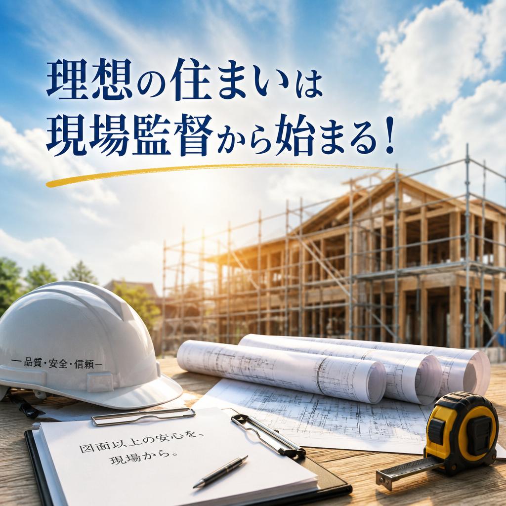 理想の住まいは現場監督から始まる！