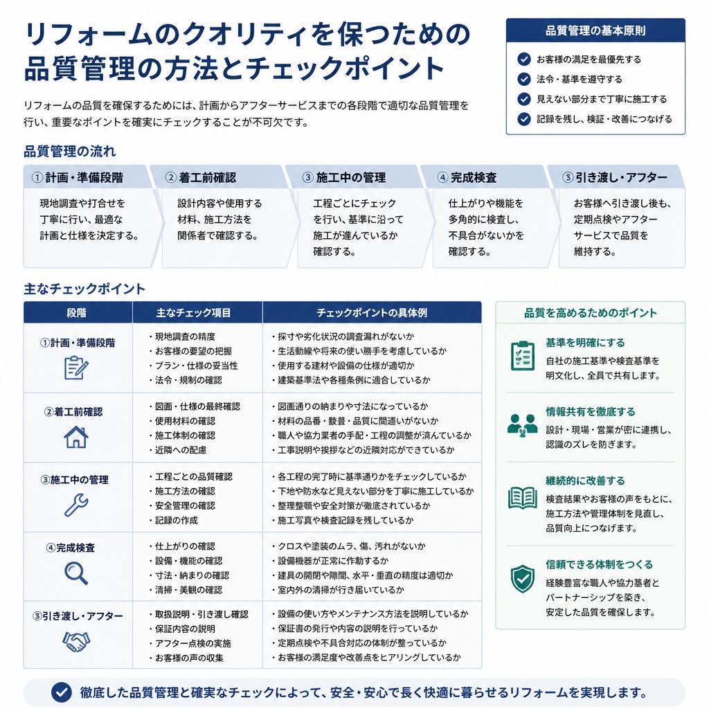 品質管理と施工のポイント