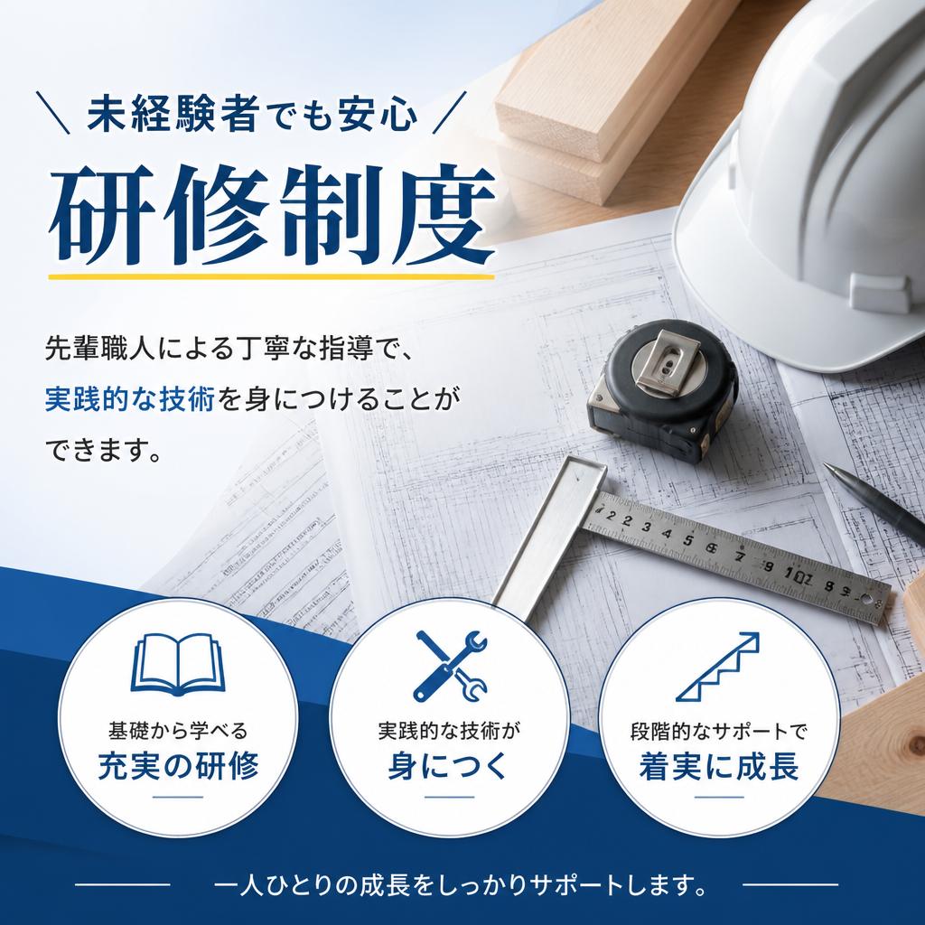 充実の教育制度で確実にスキルアップ