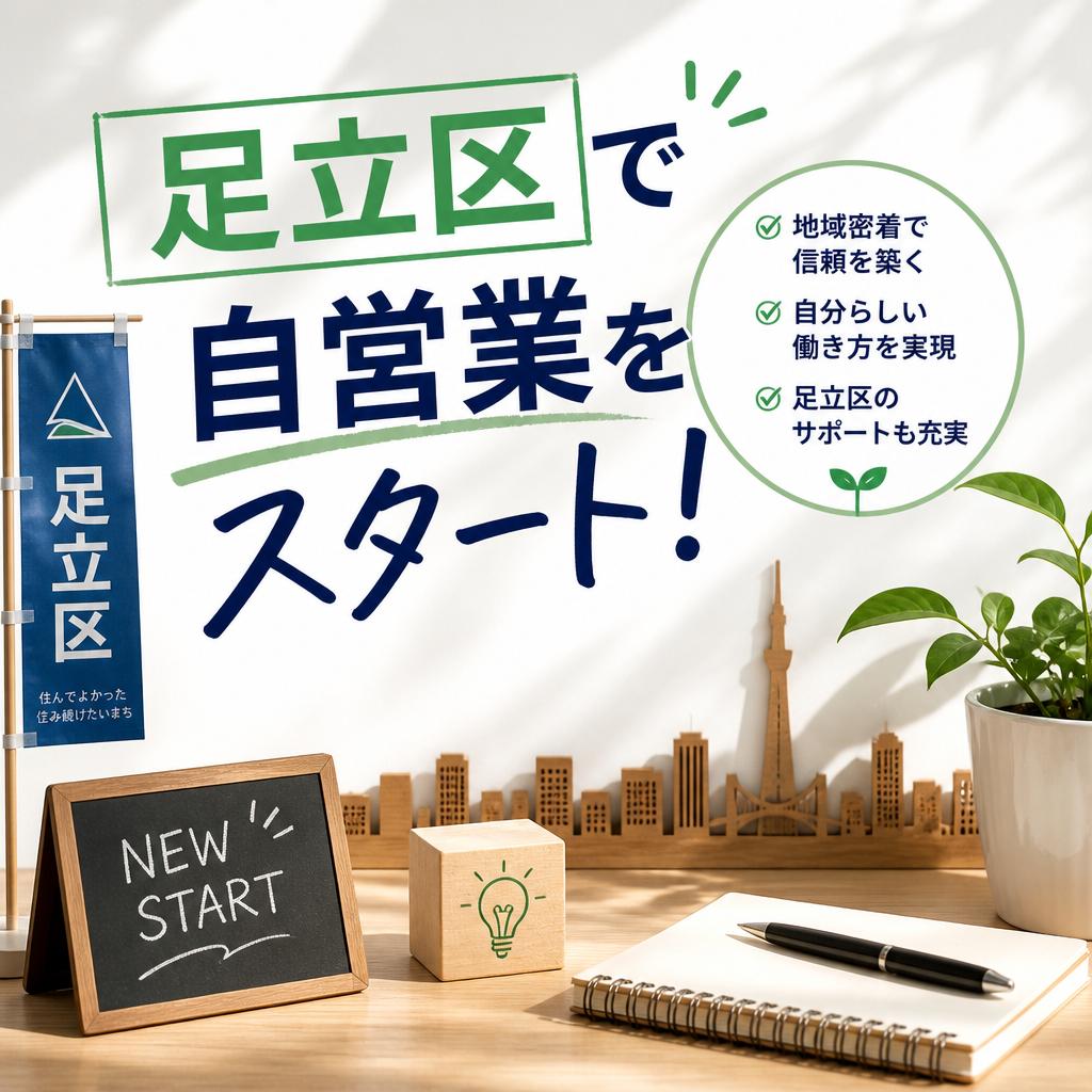 足立区で自営業をスタート！